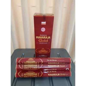 2x Maharaja Gold Hexa Handmade Incense Stick contains 20 sticks By Darshan India - Picture 1 of 3