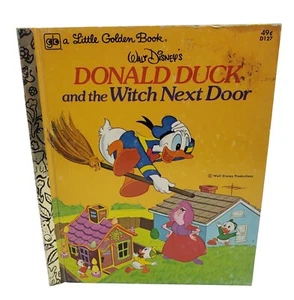 Walt Disney Donald Duck and Witch Next Door Little Golden Book Vintage - Picture 1 of 10