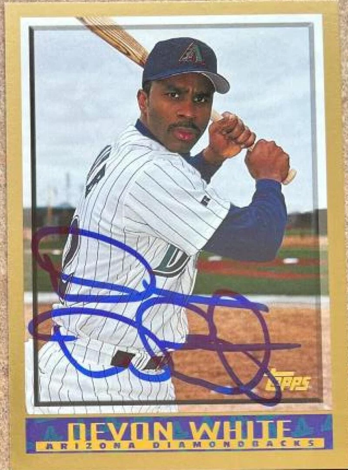 Devon White autografado 1998 Topps #457 - Imagem 1 de 1