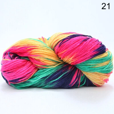 50g Gradient Color Crochet Yarn Soft Cotton Wool Yarns Hand Knitting DIY Sweater - Image 1 of 4