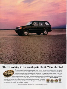 1996 Range Rover 4.0 SE By Land Rover, BOLD American Issue Magazine Ad - Picture 1 of 1