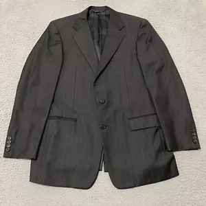 Giacca blazer Hickey Freeman Loro Piana 40 grigio gessato super 120's lana - Foto 1 di 21