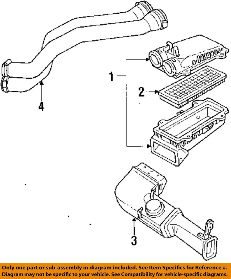 Conjunto de filtro de aire usado se adapta a: Ford F150 1992 camioneta grado A Foto 1 de 2