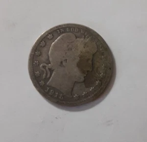 Moneta quarto di dollaro USA da barbiere 1915 - Foto 1 di 3
