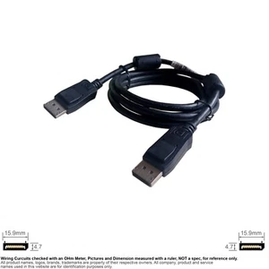 Cable Video Audio DP Displayport A/V AV  6FT HP 50.7C518.xxx Used - Picture 1 of 2