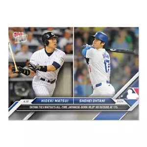🚀HIDEKI MATSUI & SHOHEI OHTANI MLB Topps Now #70 ties HR Record PRESALE DODGERS - Picture 1 of 2