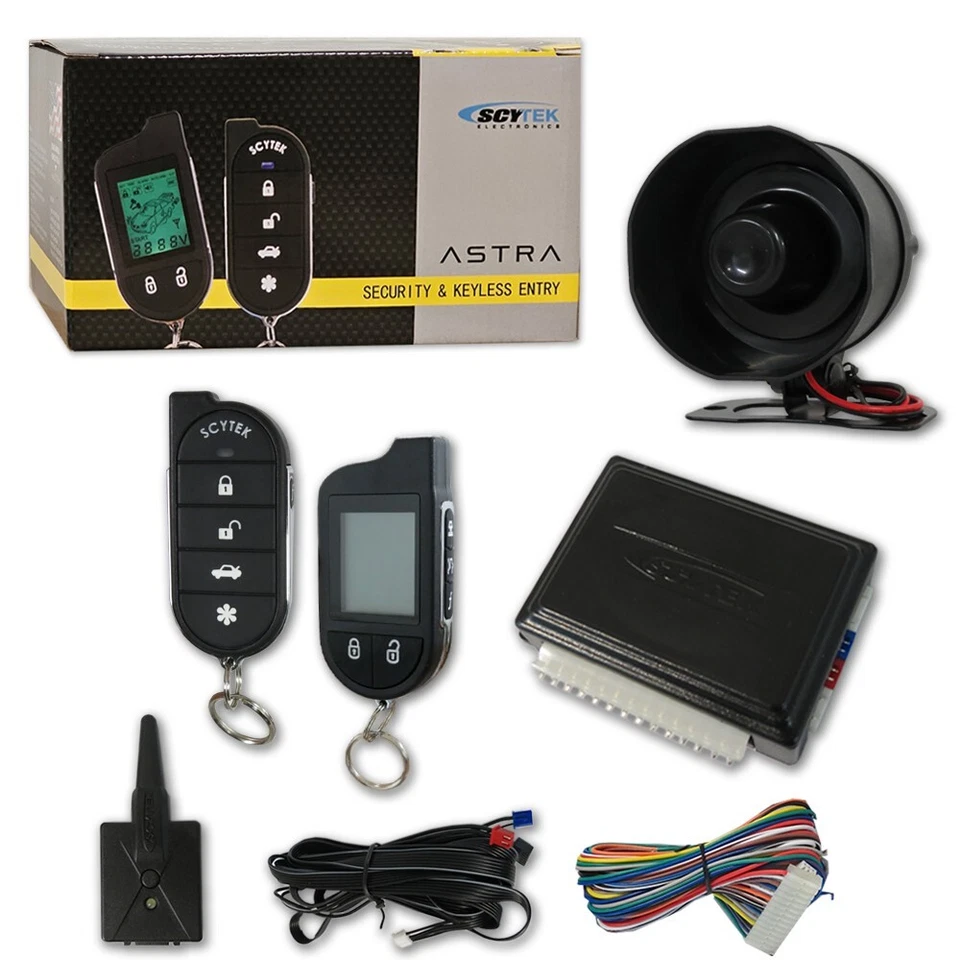 NEW Style Scytek Astra Car Alarm With Keyless Entry & LCD 2-way Remote - Image 1 of 1