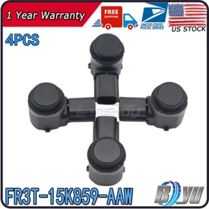 Set 4X FR3T-15K859-AAW PDC Parking Sensor For Ford Mustang Expedition Lincoln - Foto 1 di 13