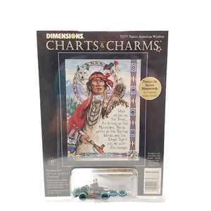 Kit de gráficos y dijes de sabiduría nativa americana dimensiones X tabla de puntadas multicolor - Imagen 1 de 8