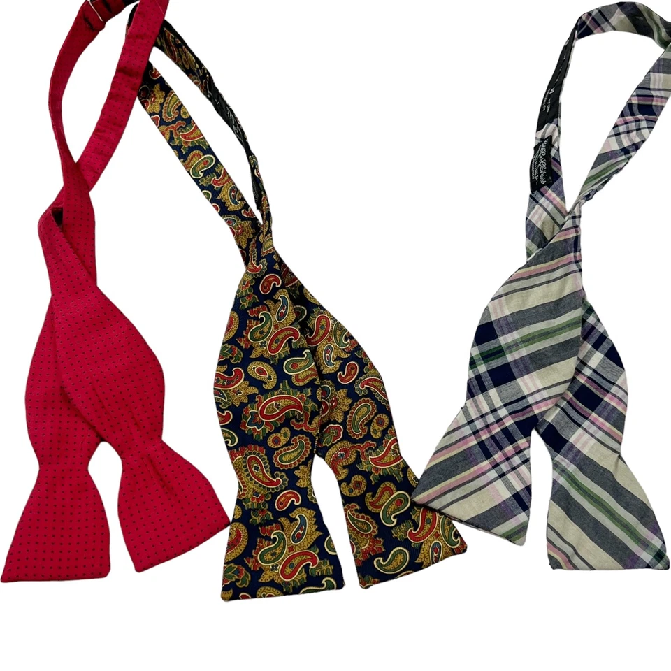 Robert Kirk Cable Car Clothiers San Francisco Bow Tie SILK 3 Designs U Pick - Image 1 of 1