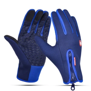 Mens Women Winter Thermal Warm Waterproof Ski Snowboarding Driving Work Gloves - Picture 1 of 16