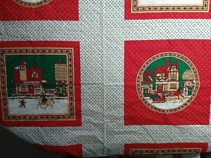 Christmas Country Folk Art Pillow Panel Center for Homeware Designs MANES 18"x46