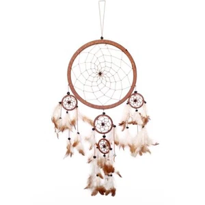 Lestarie Traumfänger 60cm Dreamcatcher Braun, natural Holzperlen Indianer Deko - Bild 1 von 1