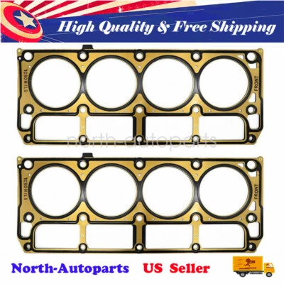Cylinder Head Gaskets Set 12589226 *2 For Chevy GMC LS1/LS6 MLS 4.8L 5.3L 5.7L - Image 1 of 4