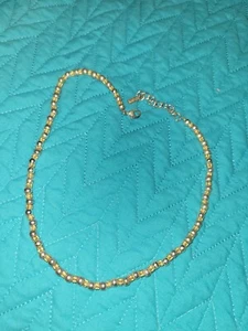 Vintage Napier Halsketten 2 Ton Perlen 18 Zoll - Bild 1 von 4