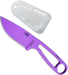 ESEE Izula Purple 2.63" Hoja fija Flat Grind con funda moldeada IZULA-PURP NUEVO - Imagen 1 de 3