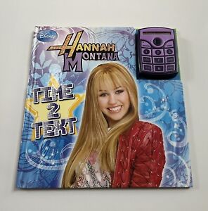Disney Hannah Montana Time 2 Text Hardcover Book (Toy Devise needs battery)