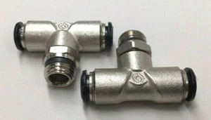 Jupiter Pneumatics 2555709069JP Branch Tee 8mm Tube X 1/4" Universal (Pack Of 2) - Picture 1 of 4