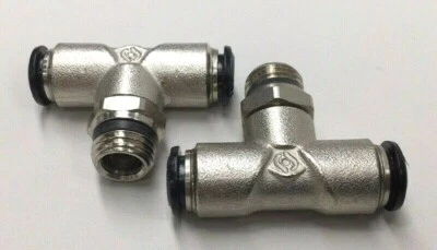 Jupiter Pneumatics 2555709069JP Branch Tee 8mm Tube X 1/4" Universal (Pack Of 2) - Image 1 of 4