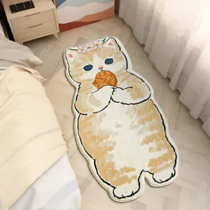 Cartoon Cat Kitty Large Kid Anti Slip Bedroom Living Floor Lounge Carpet Rug Mat - Picture 1 of 14