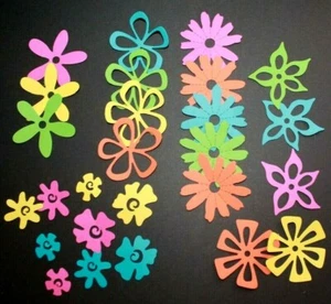 40 lindas FLORES construir una flor papel cartucho troquelado adornos - Imagen 1 de 26