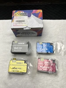 UniWork Compatible Ink Cartridges, 933XL, 4 Pack, NOS, JR5 - Picture 1 of 6