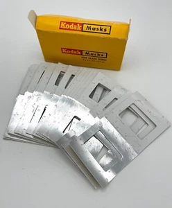 Vintage Kodak Masks for Glass Slides 2 X 2 Inch (5.1 X 5.1 cm) B355 24 x 36mm - Picture 1 of 10