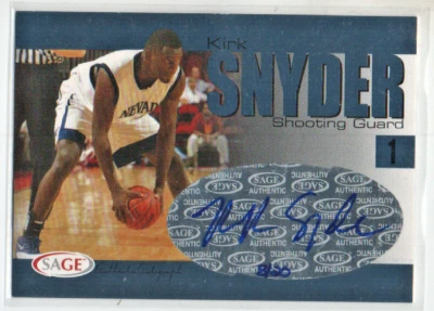 2004 SAGE Autographs Player Proofs Kirk Snyder Autograph #A29 8/20 NEVADA - Image 1 of 2