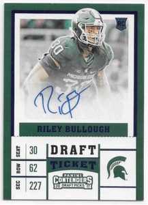 2017 Panini Contenders Draft Picks Ticket Blue Foil Riley Bullough #284 Auto - Picture 1 of 1