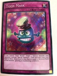 Yugioh Toon Mask DRL2-EN028 Secret Rare Mint Condition  - Picture 1 of 1