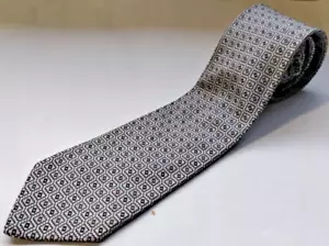 BRIONI Geometric HAND MADE 100% 58.5 X 3.75 Silk Italy Made NECKTIE - Picture 1 of 9