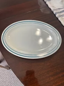 Vintage Pyrex Tableware by Corning 799-5 Oval Platter Turquoise Line 1963 - Picture 1 of 9