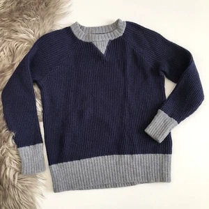 GAP Kids Boys Navy Pullover Ribbed Sweater | Small 6-7 - Picture 1 of 6