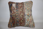 Kilim Pillow Covers, Kilim Pillow, 16"x16" Orange Pillow Cover, Pillow for Couch