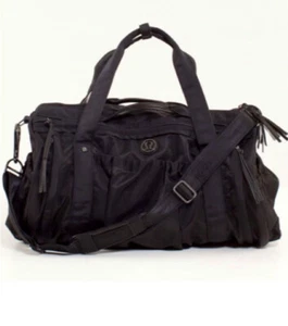 Lululemon Keep On Running Black Duffle Gym Yoga Bag - Picture 1 of 18