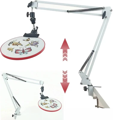 Hands Free Cross Stitch & Embroidery Hoop Holder - Rotated Lap Stand Suitable fo - Image 1 of 4