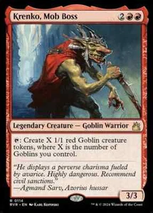 Krenko, Mob Boss Shadow Custom Commander Deck MTG - Foto 1 di 9