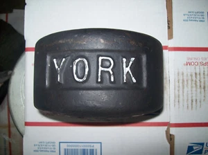 Vintage York Langhantel Blob 1/2 45 Bodybuilding UNTERARM Pinch STRONGMAN Grip HANTEL * - Bild 1 von 1