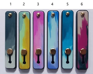 Mobile phone Hand Stand Band Silicone Finger Ring Push Pull Marble Holder Grip - Afbeelding 1 van 8