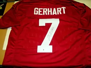 TOBY GERHART STANFORD CARDINAL,VIKINGS LAST ONE BECKETT/COA SIGNED JERSEY - Picture 1 of 2