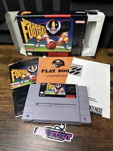 Super Play Action Football SNES CIB Super Nintendo Complete w/ Manuals ⭐ - Picture 1 of 17