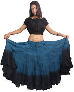 25 Yard Skirt Gypsy Tribal Cotton Skirts 3 Color Belly Dance ATS Dancing