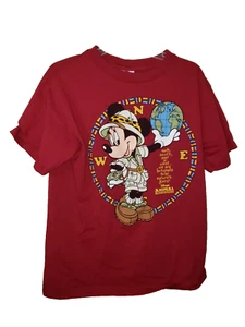 Vintage Animal Kingdom Safari Mickey Mouse Shirt 1990s Disney World M Unisex - Picture 1 of 5