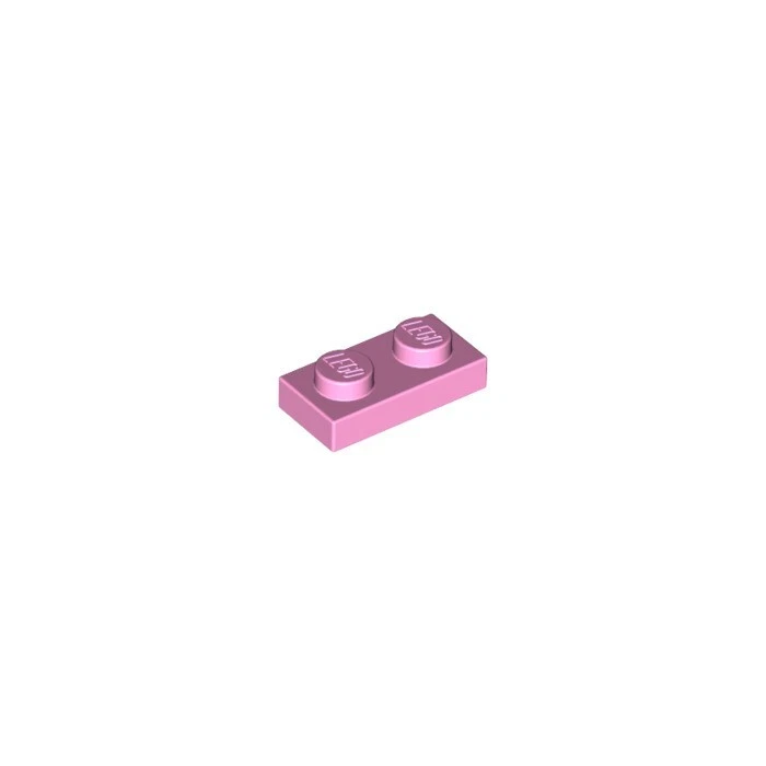 Lego - Bright Pink 1x2 - Plate - Image 1 of 1