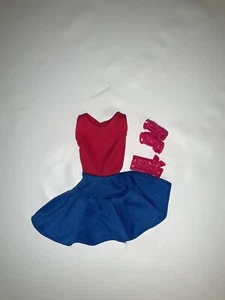Barbie Modepuppe Vintage Rosa Blau Kleid Handtasche Heels - Bild 1 von 1