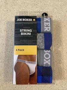 New Kmart Joe Boxer Men’s 4 Pack String Bikini Brief Underwear Vintage Large - Picture 1 of 11