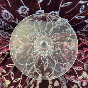 Waterford Crystal Footed Cake Plate Ballet Icing Pattern Rare 12.75 Inches - Picture 1 of 12