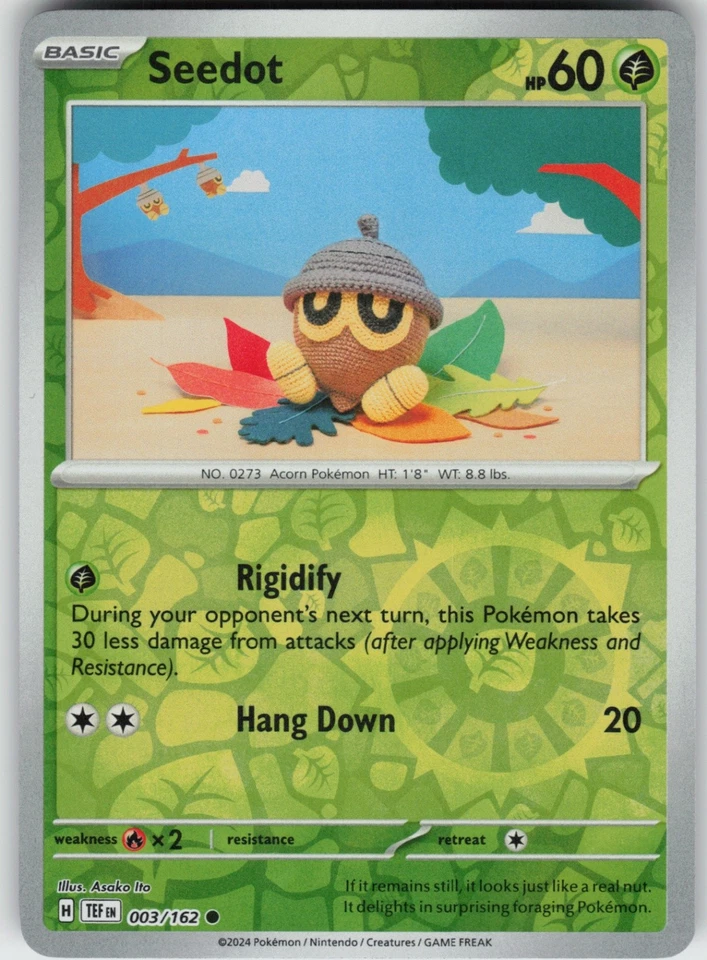 PO-01 Reverse Holo Seedot 003/162 Common SV05: Temporal Forces - Image 1 of 1