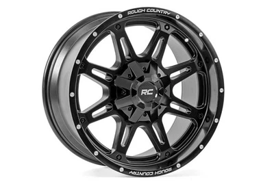 Rough Country 94 Series Black Wheel | 20x10 | 8x6.5/8x165 | -18mm - 94201010 - Image 1 of 4