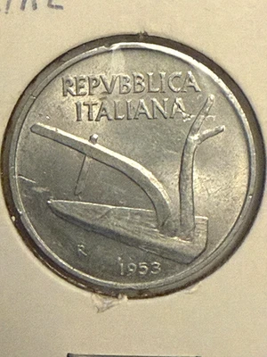 Italy - 1953 10 Lire Coin -  Free Shipping! - Image 1 of 4